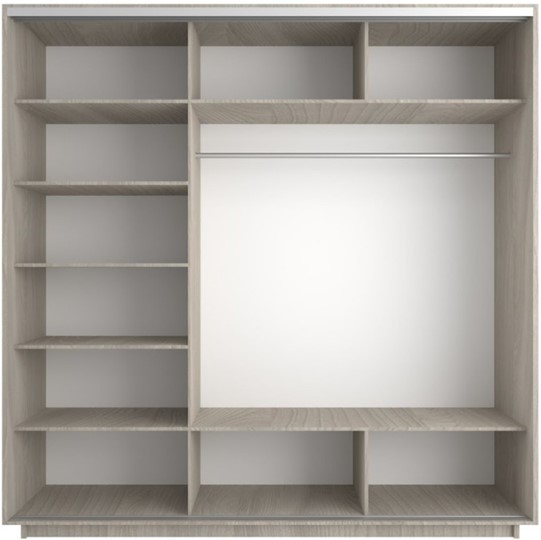 Шкаф 3-створчатый Экспресс (Комби) 1800х600х2200, шимо светлый в Брянске - изображение 1