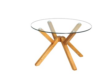 Стеклянный столик Берген-2, натуральный массив в Брянске