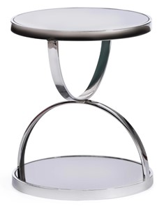 Кофейный столик GROTTO (mod. 9157) металл/дымчатое стекло, 42х42х50, хром в Брянске - предосмотр