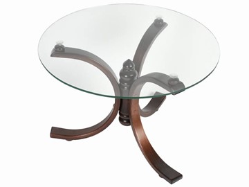 Стеклянный столик в гостиную Лорд (темно-коричневый) в Брянске