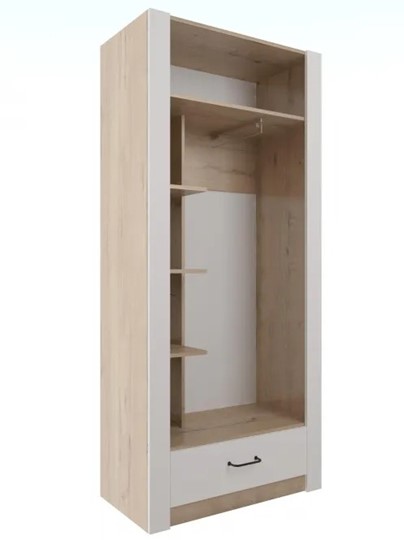 Шкаф гардеробный Ева 5 М1 дуб ирландский/белый матовый в Брянске - изображение 1