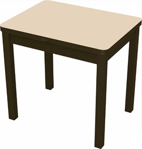 Обеденный раздвижной стол Бари дерево №8 (стекло молочное/венге) в Брянске