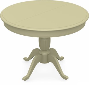 Кухонный стол раскладной Леонардо-1 исп. Круг 1000, тон 10 (Морилка/Эмаль) в Брянске