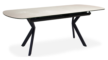 Обеденный раздвижной стол Шамони 2CX 160х90 (Oxide Avorio/Графит) в Брянске - предосмотр 1