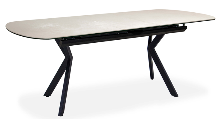 Обеденный раздвижной стол Шамони 2CX 160х90 (Oxide Avorio/Графит) в Брянске - изображение 1