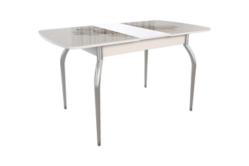 Кухонный стол раскладной Танго, белый/геометрия в Брянске - предосмотр 1