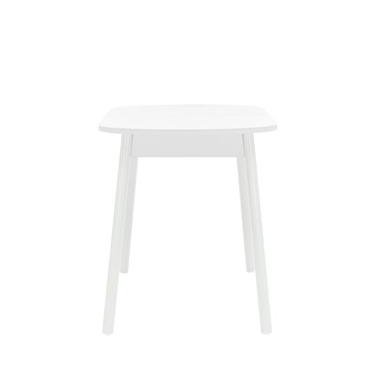 Кухонный раздвижной стол Leset Мидел мини (Металл белый/стекло белое) в Брянске - изображение 3