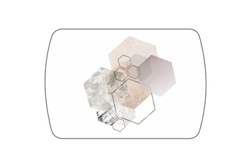 Кухонный стол раскладной Танго, белый/геометрия в Брянске - предосмотр 3