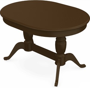 Обеденный раздвижной стол Леонардо-2 исп. Овал, тон 4 (Морилка/Эмаль) в Брянске