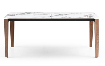 Кухонный стол раскладной DT8843CW (180) белый мрамор  керамика в Брянске
