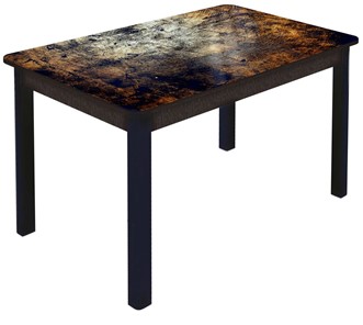 Кухонный раздвижной стол Гамбург Мини, ноги метал. крашеные №23 (Exclusive h103/венге) в Брянске