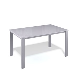 Кухонный стол раскладной Kenner LL1200 серый/стекло серое глянец в Брянске