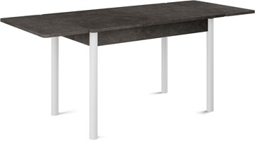 Кухонный стол раскладной Милан-2 EVO, ноги белые, серый камень в Брянске - предосмотр 1