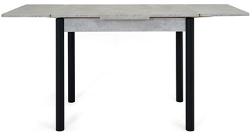 Кухонный раздвижной стол Милан-2 EVO, ноги черные, светлый цемент в Брянске - предосмотр 4