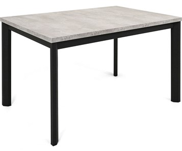 Кухонный стол раздвижной Нагано-2L (ноги черные, светлый цемент) в Брянске
