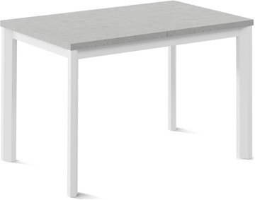 Раздвижной стол Нагано-2L (ноги металлические белые, светлый цемент) в Брянске