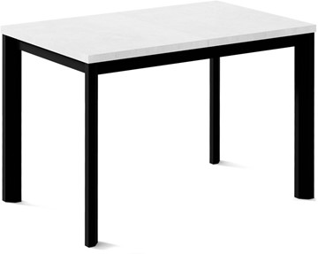 Кухонный раскладной стол Нагано-3L (ноги черные, белый цемент) в Брянске