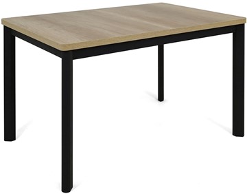 Кухонный стол раскладной Токио-1L (ноги металлические черные, дуб каньон) в Брянске - предосмотр
