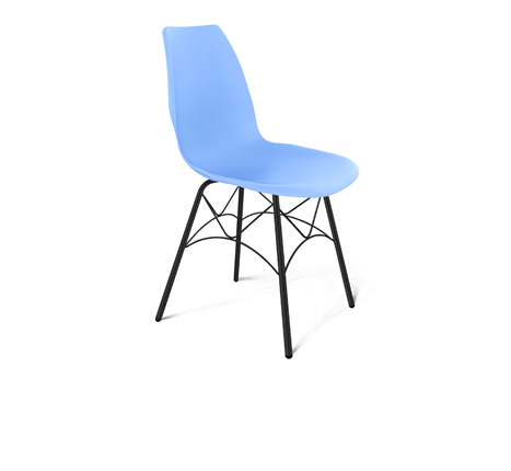 Кухонный стул SHT-ST29/S107 (голубой pan 278/черный муар) в Брянске - изображение