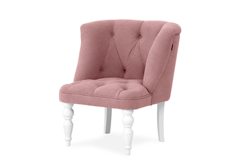 Мягкое кресло Бриджит розовый ножки белые в Брянске