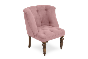 Кресло Бриджит розовый ножки коричневые в Брянске