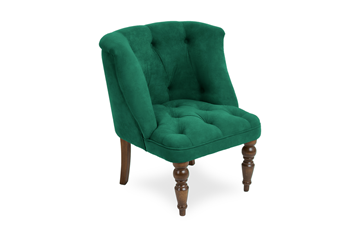 Мягкое кресло Бриджит зеленый ножки коричневые в Брянске