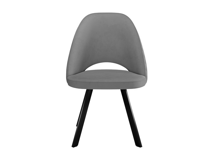 Мягкий стул 228 Поворотный, Микровелюр серый / опоры черные в Брянске - изображение 1