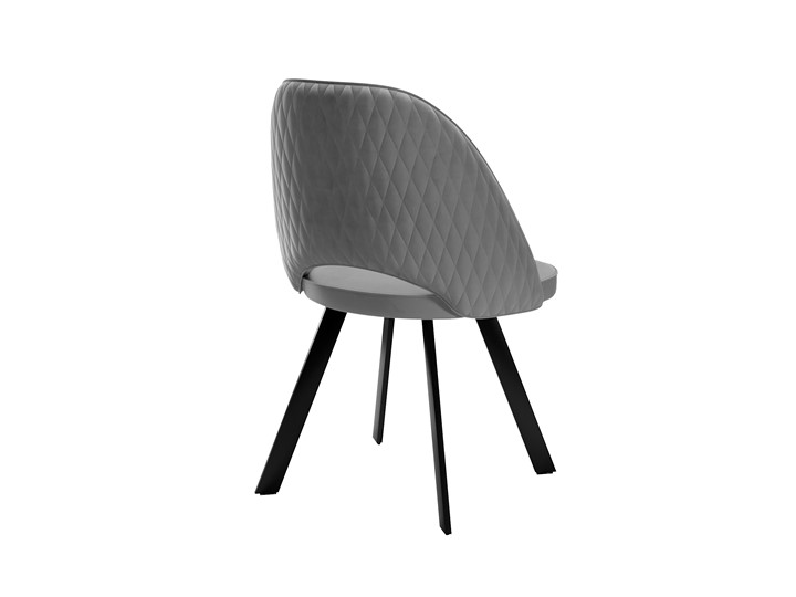 Мягкий стул 228 Поворотный, Микровелюр серый / опоры черные в Брянске - изображение 2
