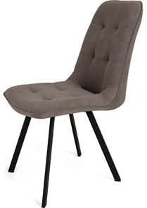 Обеденный стул Бакарди, ноги черные прямоугольные 1-Q3015/велюр T173 Капучино в Брянске
