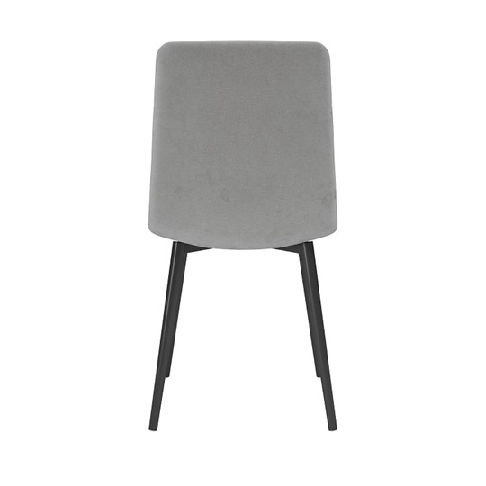 Обеденный стул Белла, велюр тенерифе грей/Цвет металл черный в Брянске - изображение 3