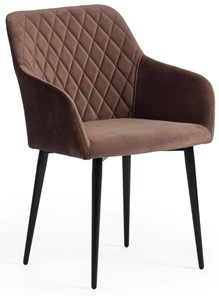 Обеденный стул BREMO (mod. 708) 58х55х83 коричневый barkhat 12/черный арт.19000 в Брянске