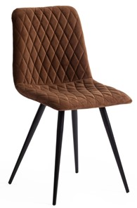 Обеденный стул CHILLY X (mod.7096) 45х53х88 коричневый barkhat 11/черный арт.15557 в Брянске