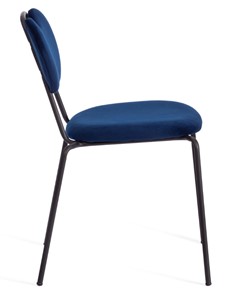 Обеденный стул DANTON (mod. 0139223) 47х56,5х79 темно-синий S108 (117 DARK BLUE)/черный арт.20057 в Брянске - предосмотр 1