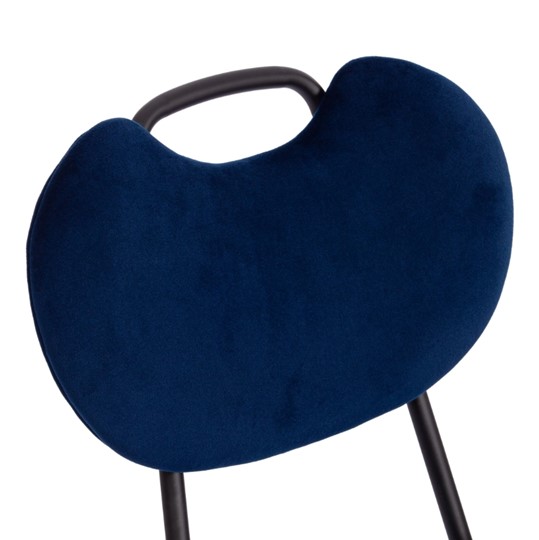 Обеденный стул DANTON (mod. 0139223) 47х56,5х79 темно-синий S108 (117 DARK BLUE)/черный арт.20057 в Брянске - изображение 7