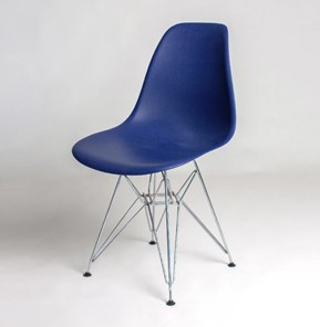 Обеденный стул DSL 110 Chrom (темно-синий) в Брянске - предосмотр
