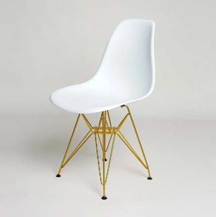 Обеденный стул DSL 110 Gold (белый) в Брянске - изображение
