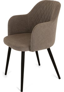 Кухонный стул Эспрессо-1, ноги черные круглые XL (R32)/велюр T173 Капучино в Брянске