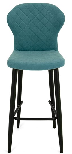 Обеденный стул Марио барный(Аквамарин Т179/ноги черные) в Брянске - изображение 1