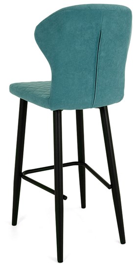 Обеденный стул Марио барный(Аквамарин Т179/ноги черные) в Брянске - изображение 3