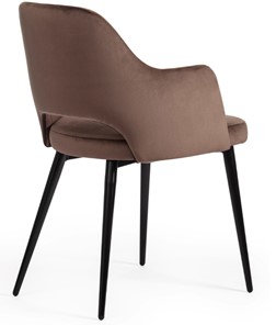 Обеденный стул VALKYRIA (mod. 711) 55х55х80 коричневый barkhat 12/черный арт.19001 в Брянске - предосмотр 2