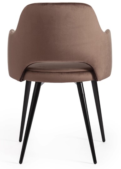 Обеденный стул VALKYRIA (mod. 711) 55х55х80 коричневый barkhat 12/черный арт.19001 в Брянске - изображение 3
