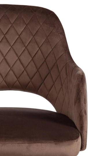Обеденный стул VALKYRIA (mod. 711) 55х55х80 коричневый barkhat 12/черный арт.19001 в Брянске - изображение 5