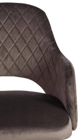 Обеденный стул VALKYRIA (mod. 711) 55х55х80 темно-серый barkhat 14/черный арт.15344 в Брянске - изображение 5