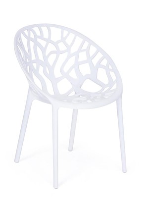 Кресло обеденное BUSH (mod.017) пластик 60*58,5*80 белый, арт.11725 в Брянске - изображение