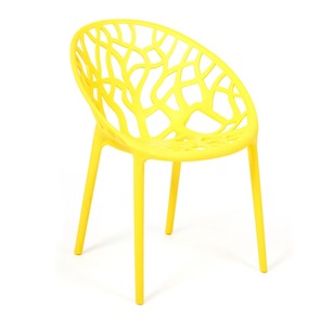 Кухонное кресло BUSH (mod.017) пластик 60*58,5*80 желтый, арт.19619 в Брянске