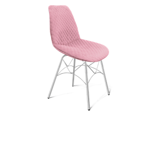 Обеденный стул SHT-ST29-С22 / SHT-S107 (розовый зефир/хром лак) в Брянске