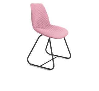 Обеденный стул SHT-ST29-С22 / SHT-S38 (розовый зефир/черный муар) в Брянске - предосмотр