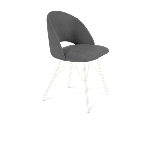 Обеденный стул SHT-ST34 / SHT-S37 (платиново-серый/белый муар) в Брянске - предосмотр