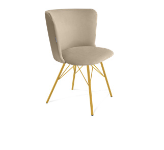 Обеденный стул SHT-ST36 / SHT-S37 (ванильный крем/золото) в Брянске