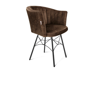 Обеденный стул SHT-ST42-1 / SHT-S107 (кофейный трюфель/черный муар) в Брянске